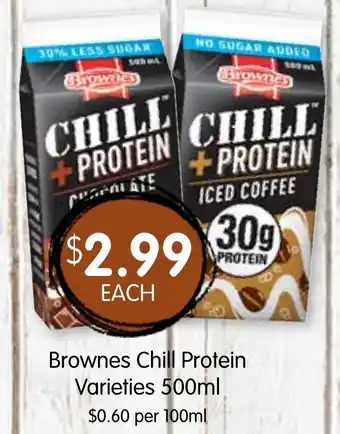 Spudshed Brownes Chill Protein Varieties offer