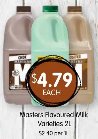 Spudshed Masters Flavoured Milk Varieties offer