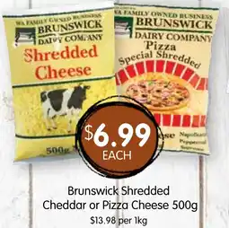 Spudshed Brunswick Shredded Cheddar or Pizza Cheese offer