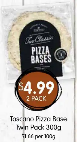 Spudshed Toscano Pizza Base Twin Pack offer