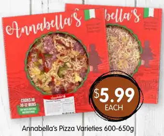 Spudshed Annabella's Pizza Varieties offer