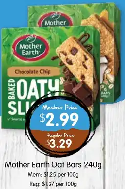 Spudshed Mother Earth Oat Bars offer