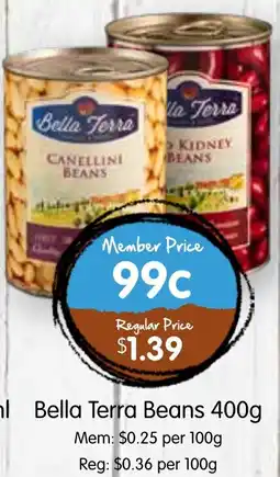 Spudshed Bella Terra Beans offer