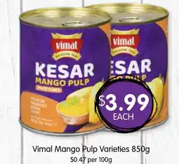 Spudshed Vimal Mango Pulp Varieties offer