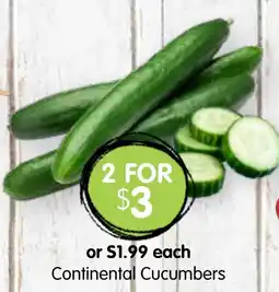 Spudshed Continental Cucumbers offer