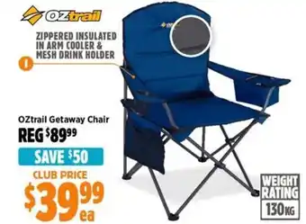 Anaconda OZtrail Getaway Chair offer