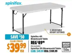 Anaconda Spinifex 4ft Blowmould Table offer