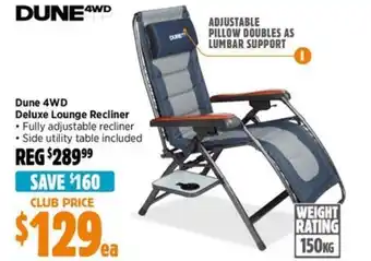 Anaconda Dune 4WD Deluxe Lounge Recliner offer