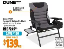 Anaconda Dune 4WD Nomad II Deluxe XL Chair offer