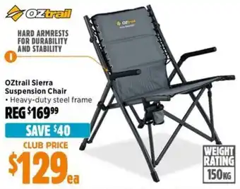 Anaconda OZtrail Sierra Suspension Chair offer