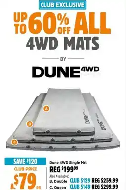 Anaconda Dune 4WD Single Mat offer