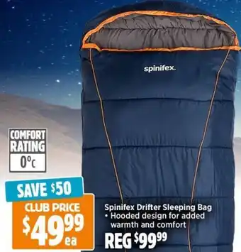 Anaconda Spinifex Drifter Sleeping Bag offer