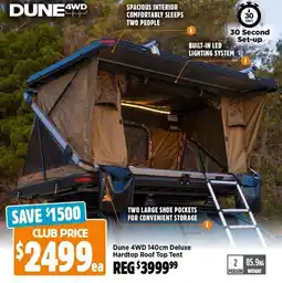 Anaconda Dune 4WD Deluxe Hardtop Roof Top Tent offer