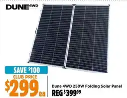 Anaconda Dune 4WD 250W Folding Solar Panel offer