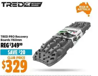 Anaconda TRED PRO Recovery Boards offer