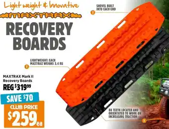 Anaconda MAXTRAX Mark II Recovery Boards offer