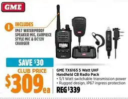 Anaconda GME TX6165 5 Watt UHF Handheld CB Radio Pack offer