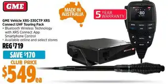 Anaconda GME Vehicle XRS-330CTP XRS Connect UHF Touring Pack offer