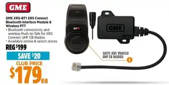 Anaconda GME XRS-BT1 XRS Connect Bluetooth Interface Module & Wireless PTT offer