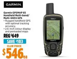 Anaconda Garmin GPSMAP 65 Handheld Multi-band/ Multi-GNSS GPS offer