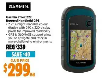 Anaconda Garmin eTrex 22x Rugged Handheld GPS offer