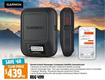 Anaconda Garmin Inreach Messenger Companion Satellite Communicator offer