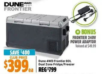 Anaconda Dune 4WD Frontier Dual Zone Fridge/Freezer offer