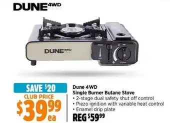 Anaconda Dune 4WD Combi Butane Stove offer