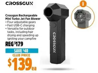 Anaconda Crossgun Rechargeable Mini Turbo Jet Fan Blower offer