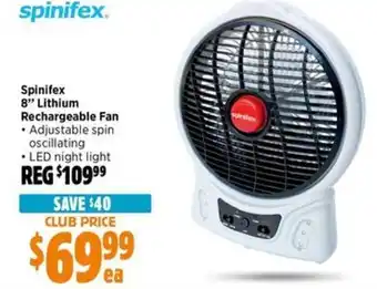 Anaconda Spinifex 8" Lithium Rechargeable Fan offer