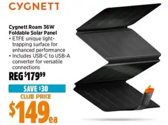 Anaconda Cygnett Roam 36W Foldable Solar Panel offer