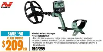 Anaconda Minelab X-Terra Voyager Metal Detector Kit offer