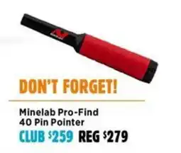 Anaconda Minelab Pro-Find 40 Pin Pointer offer