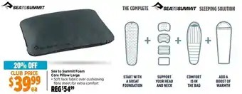 Anaconda Sea to Summit Foam Core Pillow Large offer