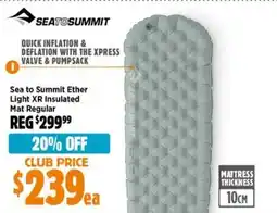 Anaconda Sea to Summit Ether Light XR Insulated Mat Regular offer