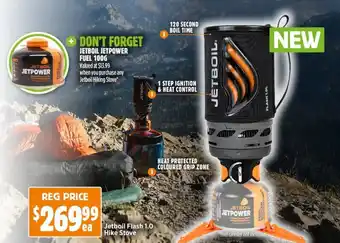 Anaconda Jetboil Flash 1.0 Hike Stove offer