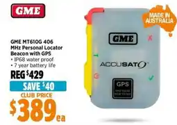 Anaconda GME MT610G 406 MHz Personal Locator Beacon with GPS offer