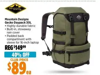 Anaconda Mountain Designs Gecko Daypack offer