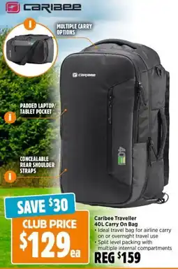 Anaconda Caribee Traveller Carry On Bag offer