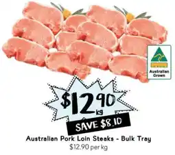 Drakes Australian Pork Loin Steaks - Bulk Tray offer