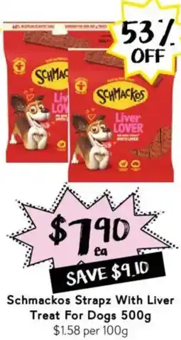 Drakes Schmackos Strapz With Liver Treat For Dogs offer