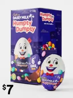 Kmart Cadbury DAIRY MILK Humpty Dumpty offer