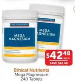 WHOLELIFE catalogue Ethical Nutrients Mega Magnesium offer