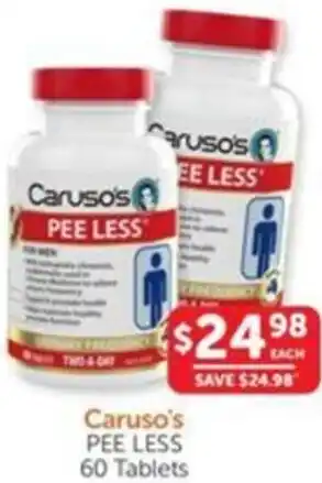 WHOLELIFE catalogue Caruso's PEE LESS offer