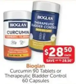 WHOLELIFE catalogue Bioglan Curcumin or Therapeutic Bladder Control offer