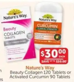 WHOLELIFE catalogue Nature's Way Beauty Collagen or Activated Curcumin offer