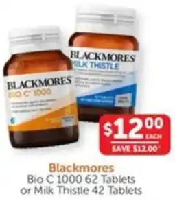 WHOLELIFE catalogue Blackmores Bio C 1000 or Milk Thistle offer