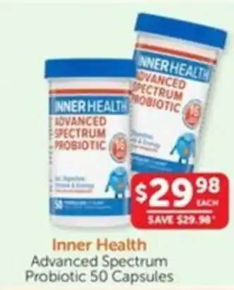 WHOLELIFE catalogue Inner Health Advanced Spectrum Probiotic offer