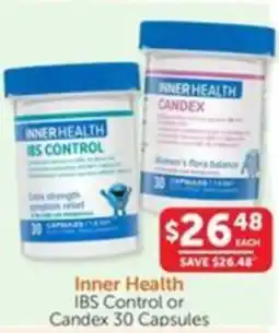 WHOLELIFE catalogue Inner Health IBS Control or Candex offer