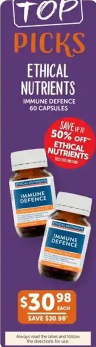 WHOLELIFE catalogue Ethical Nutrients Immune Defence offer